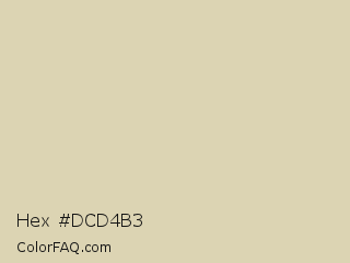 Hex #dcd4b3 Color Image