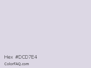 Hex #dcd7e4 Color Image