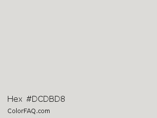 Hex #dcdbd8 Color Image