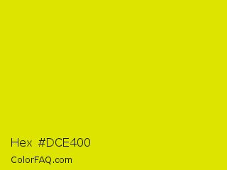 Hex #dce400 Color Image