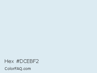 Hex #dcebf2 Color Image