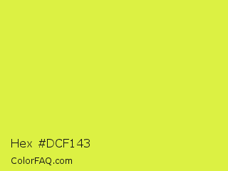 Hex #dcf143 Color Image