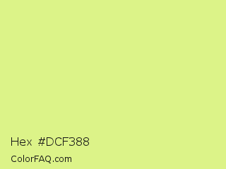 Hex #dcf388 Color Image