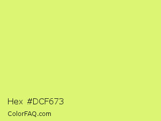 Hex #dcf673 Color Image