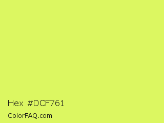 Hex #dcf761 Color Image