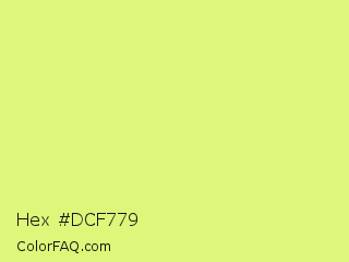 Hex #dcf779 Color Image