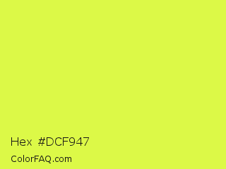 Hex #dcf947 Color Image