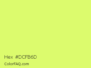 Hex #dcfb6d Color Image