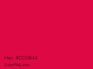 Hex #dd0844 Color Image