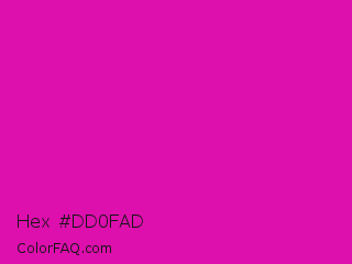 Hex #dd0fad Color Image