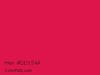 Hex #dd154a Color Image