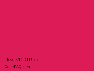 Hex #dd1b56 Color Image