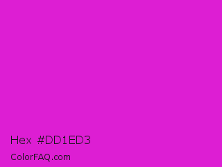 Hex #dd1ed3 Color Image
