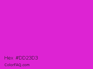 Hex #dd23d3 Color Image