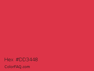 Hex #dd3448 Color Image