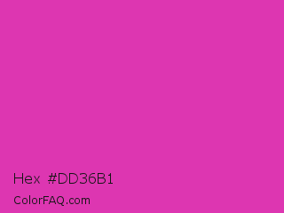 Hex #dd36b1 Color Image