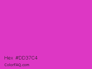 Hex #dd37c4 Color Image