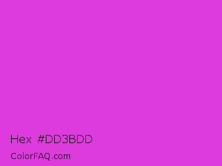 Hex #dd3bdd Color Image