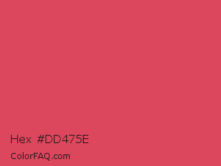 Hex #dd475e Color Image