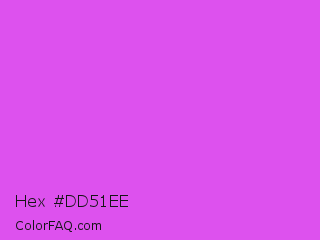 Hex #dd51ee Color Image