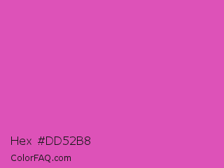 Hex #dd52b8 Color Image