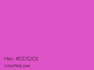 Hex #dd52c6 Color Image