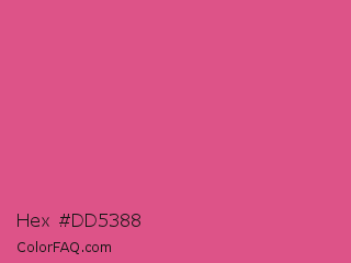 Hex #dd5388 Color Image
