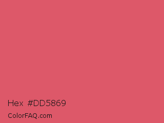 Hex #dd5869 Color Image