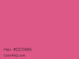 Hex #dd5886 Color Image