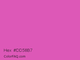 Hex #dd58b7 Color Image