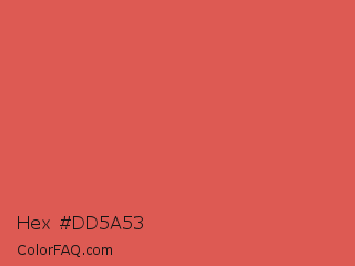 Hex #dd5a53 Color Image