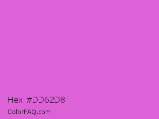 Hex #dd62d8 Color Image