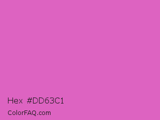 Hex #dd63c1 Color Image