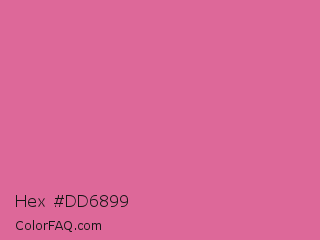 Hex #dd6899 Color Image