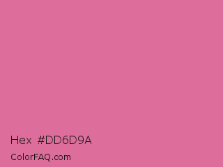 Hex #dd6d9a Color Image