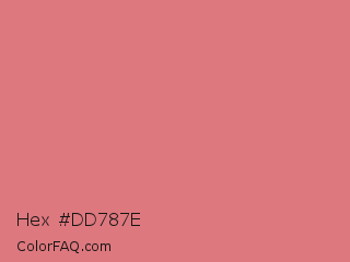 Hex #dd787e Color Image