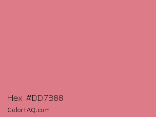 Hex #dd7b88 Color Image