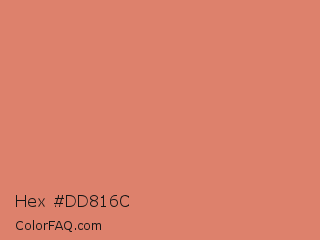 Hex #dd816c Color Image