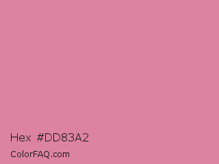 Hex #dd83a2 Color Image