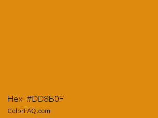 Hex #dd8b0f Color Image