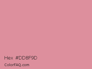 Hex #dd8f9d Color Image