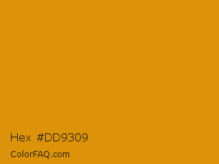 Hex #dd9309 Color Image