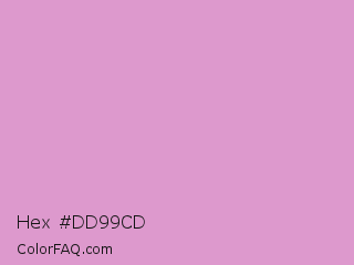 Hex #dd99cd Color Image
