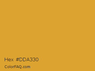 Hex #dda330 Color Image