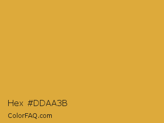 Hex #ddaa3b Color Image