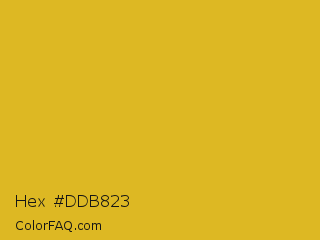 Hex #ddb823 Color Image