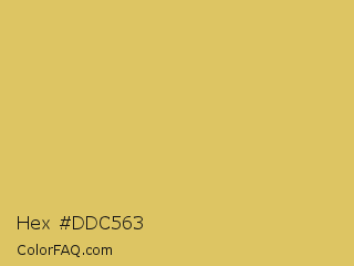 Hex #ddc563 Color Image