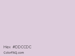 Hex #ddccdc Color Image