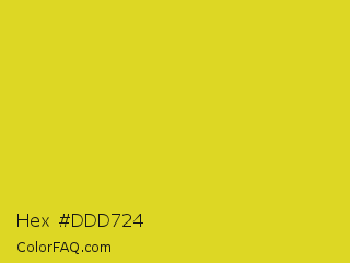 Hex #ddd724 Color Image