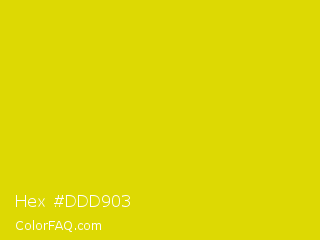 Hex #ddd903 Color Image